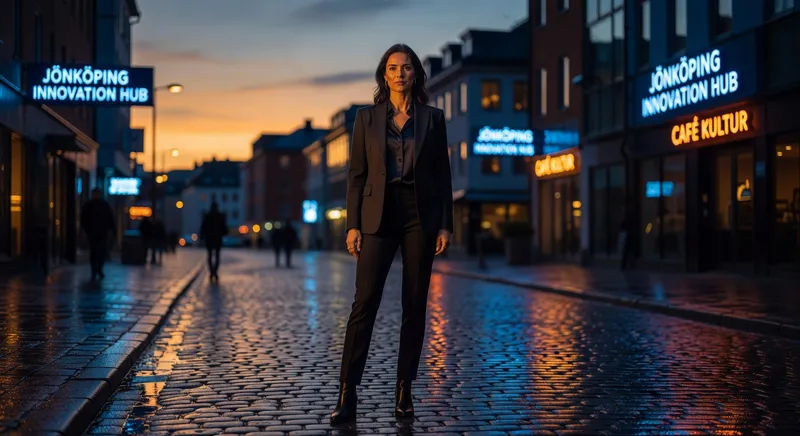 business portrait dusk street