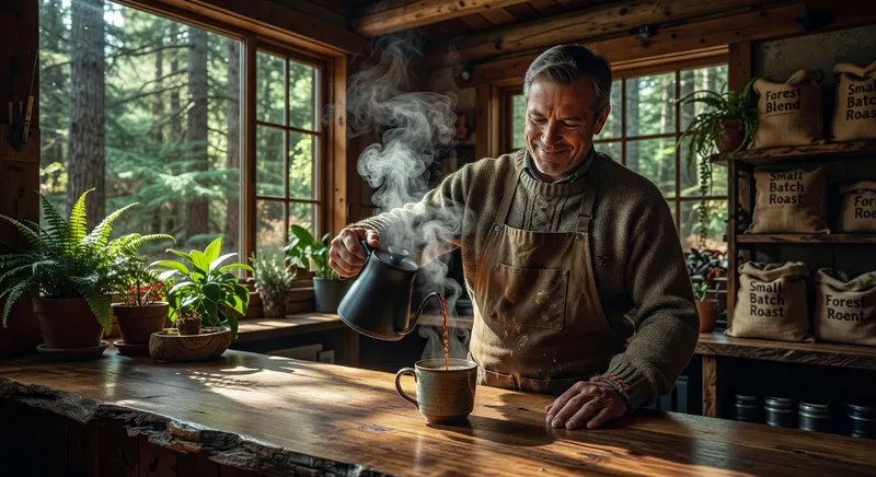 business promo forest setting